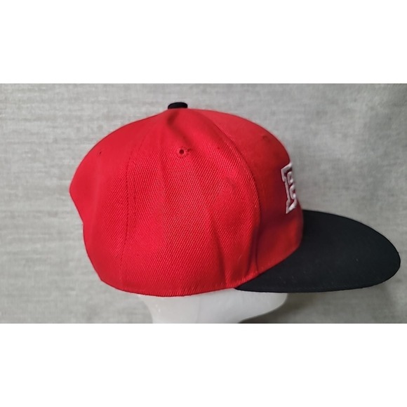 Fox Racing Motocross Red Black White Snapback Hat Cap - Picture 4 of 7